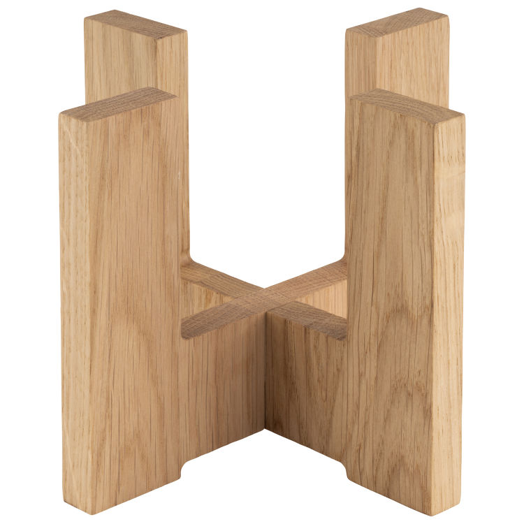 Podest für Glaskaraffe 15 x 15 cm, H: 12 cm Eichenholz (wasserfest lackiert) passend für: 10738, 10739 -VALO-