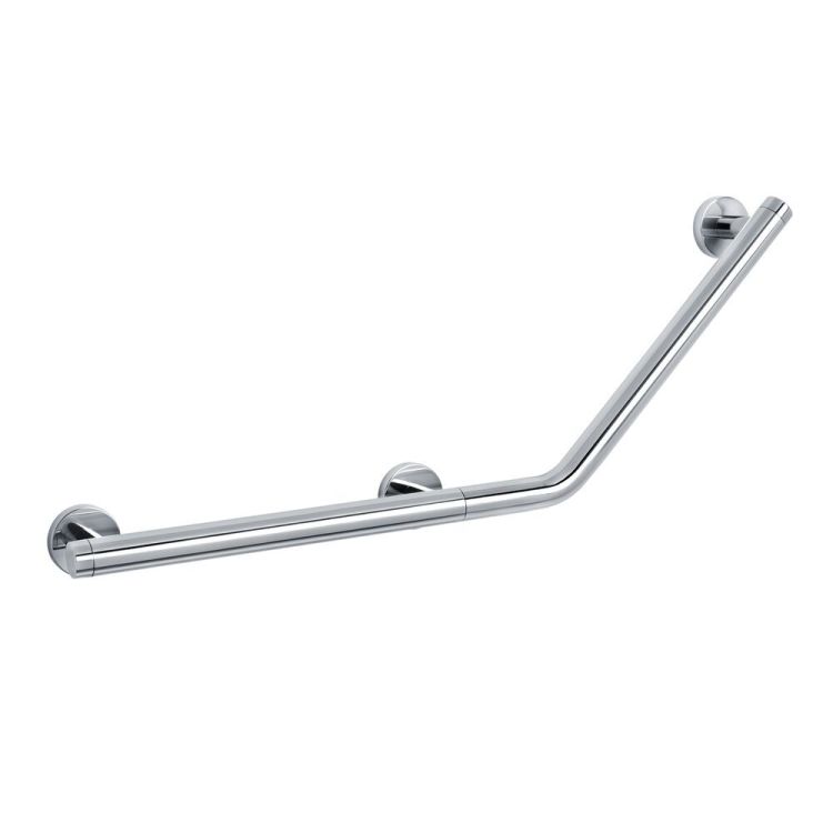 Barre d'appui coudée à droite Boston Comfort & Safety inox poli