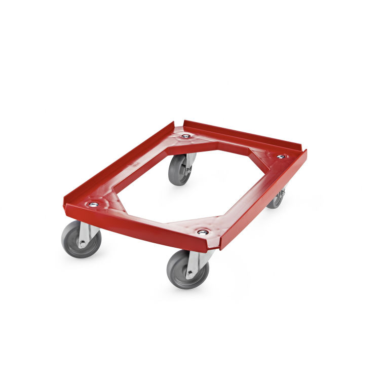 EPP-Thermobox GN 1/1 schwarz, Zubehör, Fahrgestell (Kunststoff), 60,0x40,0x16,0 cm, Tragelast 250 kg.