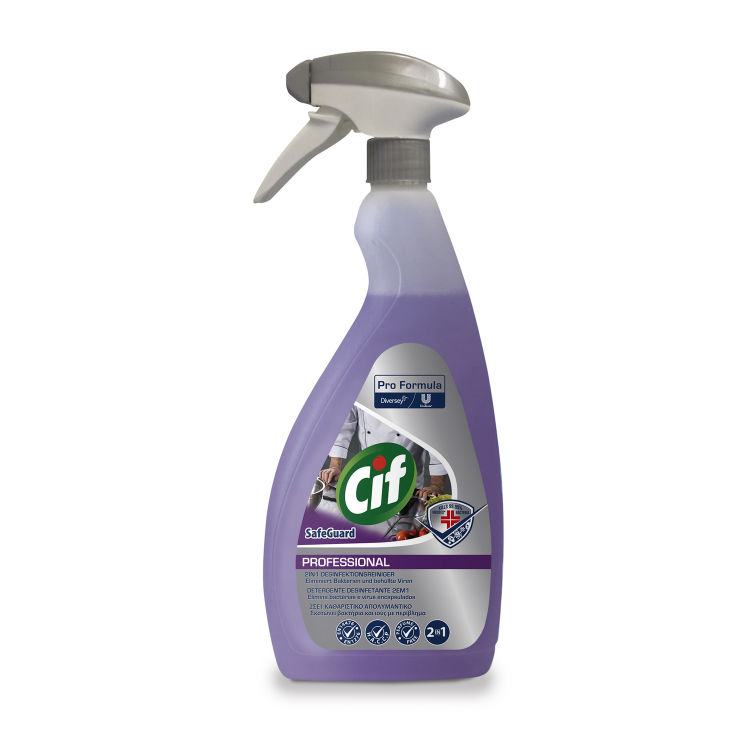 Cif Professional Safeguard 2in1 Desinfektionsreiniger, Reinigung und Desinfektion