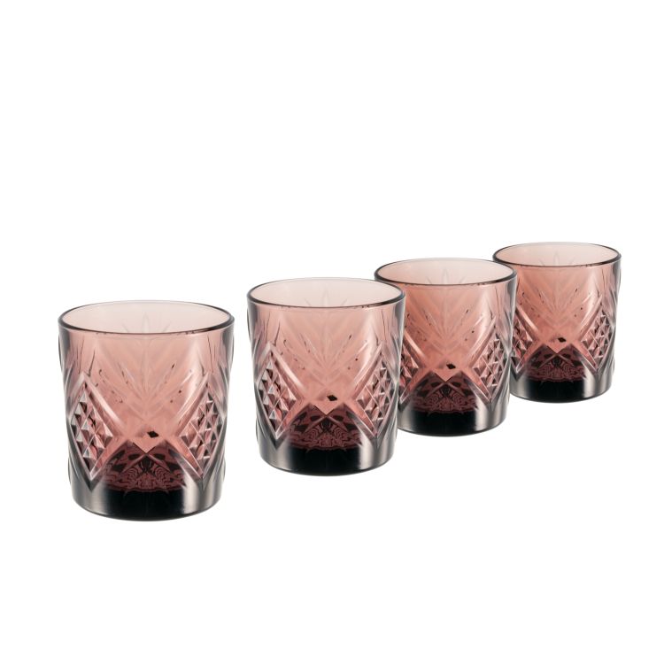 EUGENE -  4-er Whiskyglas 30 cl violett