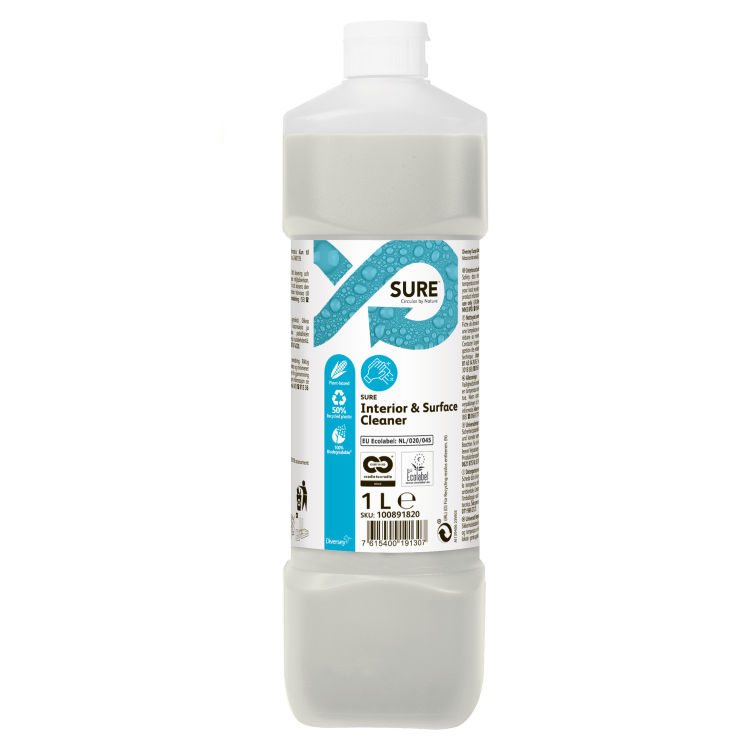 SURE Interior & Surface Cleaner, Umweltfreundlicher, konzentrierter Allzweckreiniger