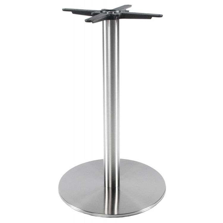 Tischbein PLATO 75 aus gebürstetem Stahl