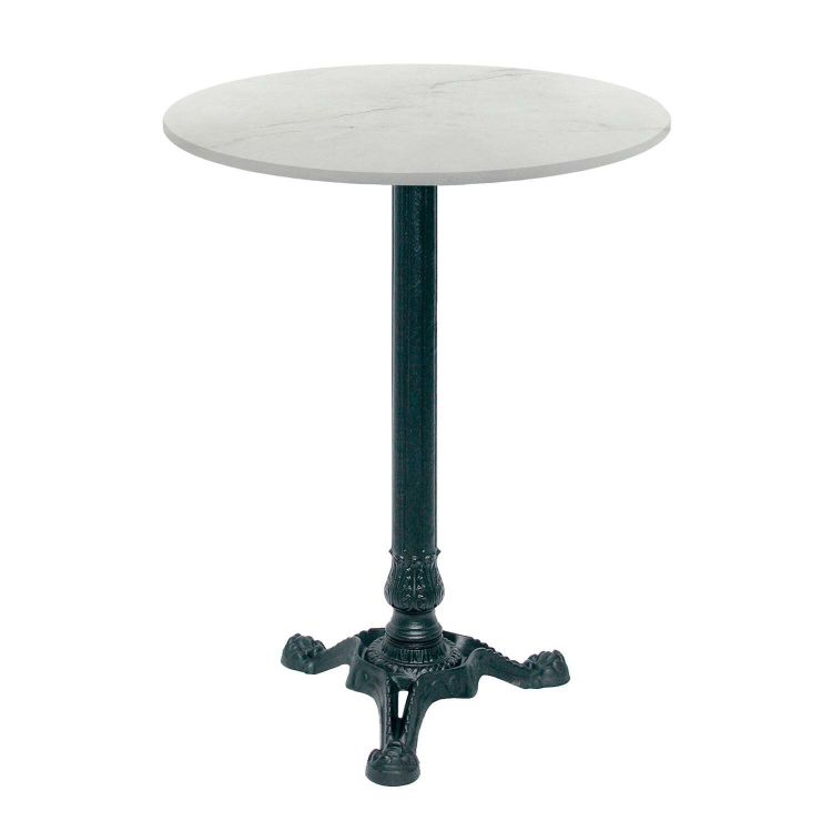 Tavolo alto Bistrot rotondo - laminato pietra & legno