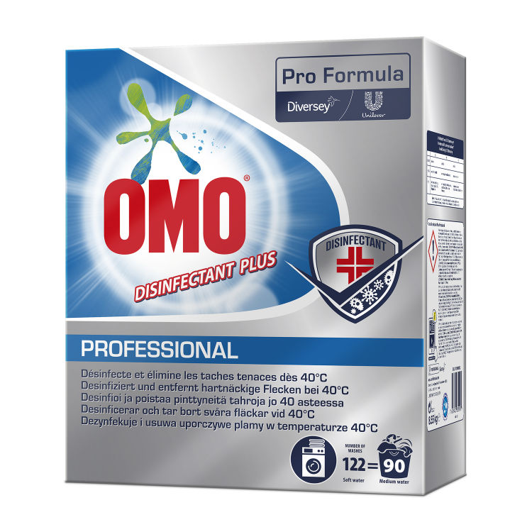 Omo Professional Disinfectant Plus, Desinfektionswaschmittel