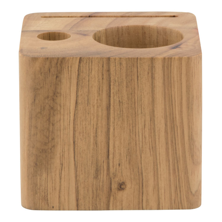 Rechnungsmappe Block - Holz mit Teak-Finish