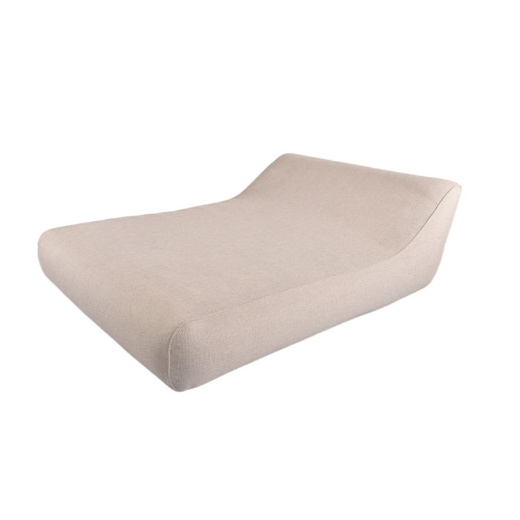 Chaise longue gonflable double Vivero avec dossier haut