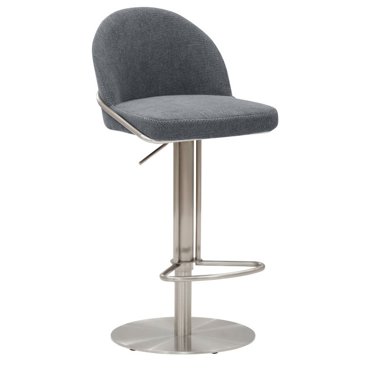 Barhocker, Edelstahl gebürstet