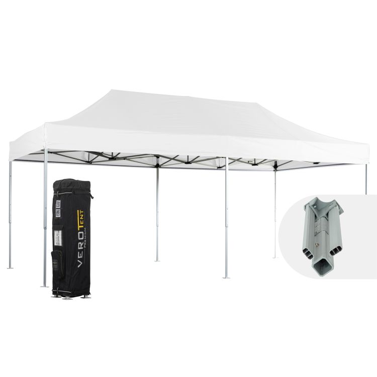 VeroTENT Faltpavillon 4x8m Classic mit Dach