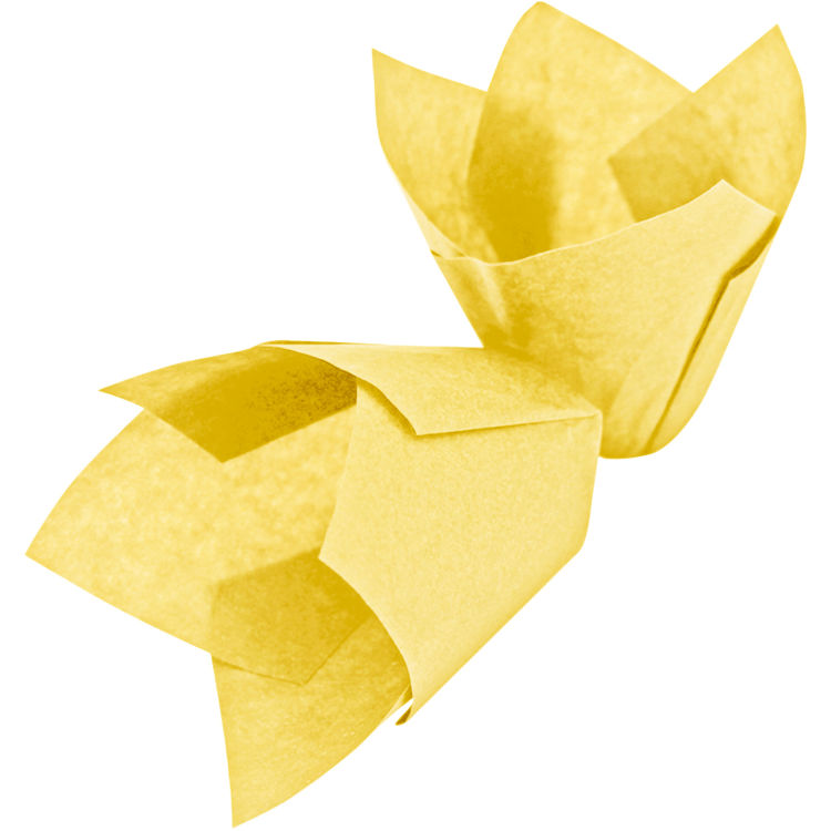Moule à muffins Tulipe jaune