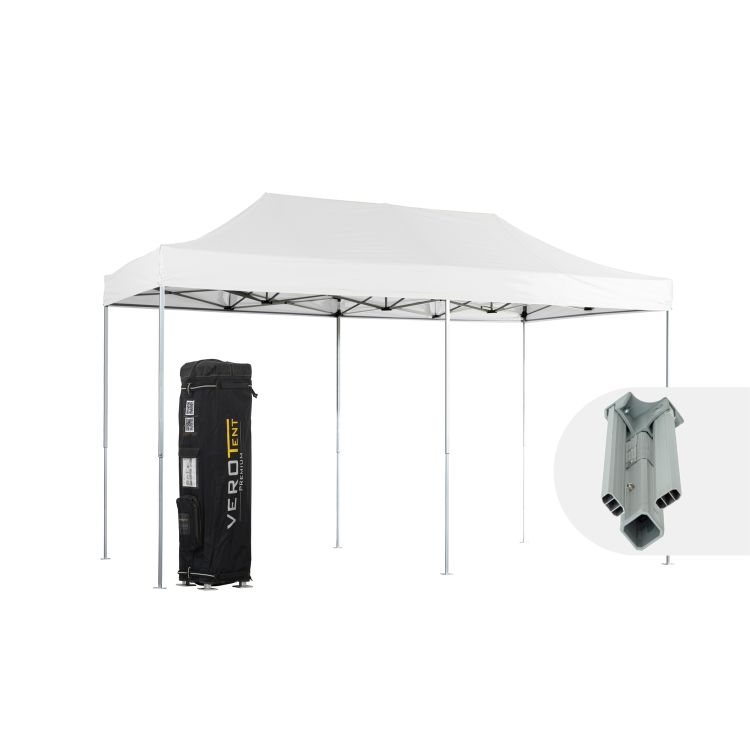 VeroTENT Faltpavillon 2x4m Classic mit Dach