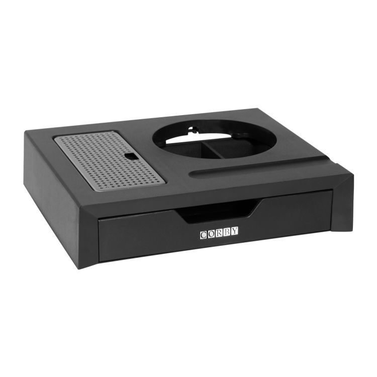 Vassoio di Cortesia con cassetto Corby Canterbury in nero