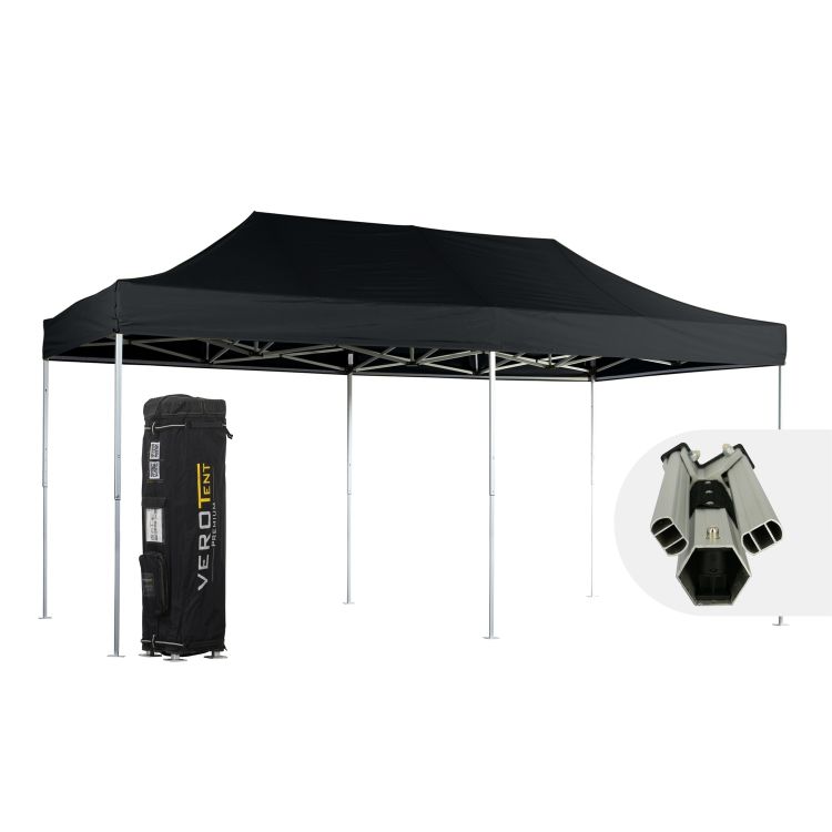 VeroTENT Faltpavillon 3x6m Luxea mit Dach