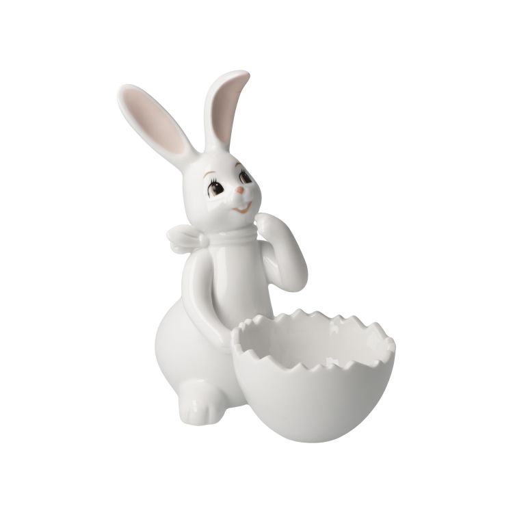 Figur Hase mit Schale Snow White - Cute Girl
