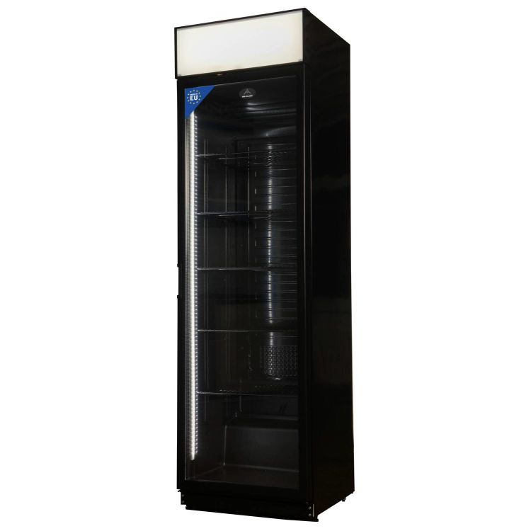 Flaschenkühlschrank 385 L, schwarz