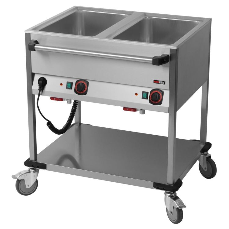 Bain-Marie-Wagen-Fahrbar 3x GN 1/1