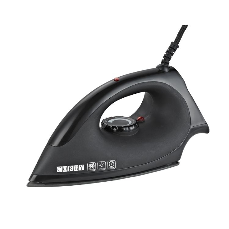 Ferro da stiro secco Corby Sherwood 1200W in Nero - Spina EU