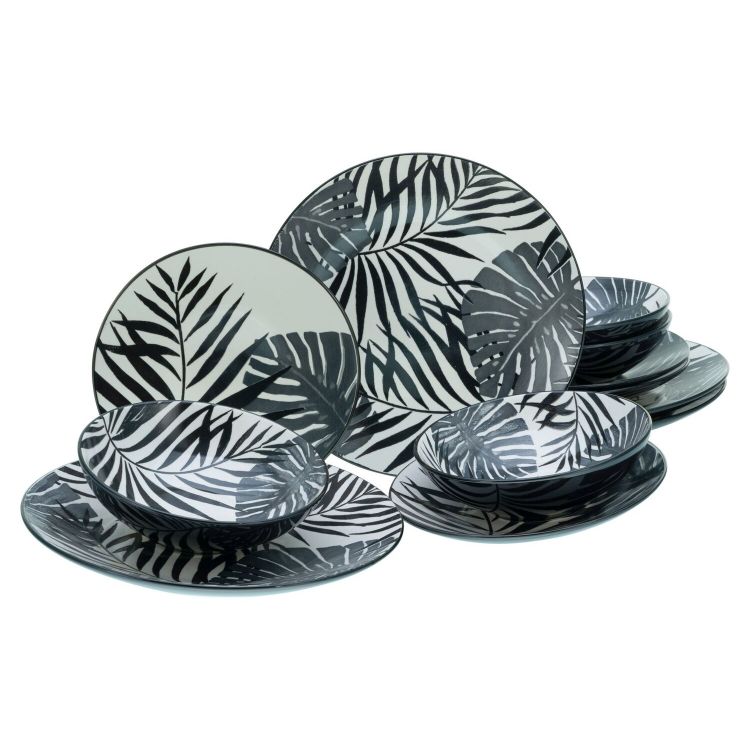 Tropicana black - Tellerset 12-tlg