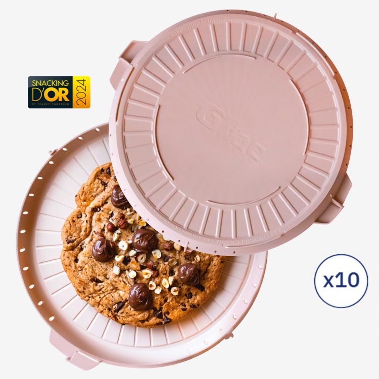 Boîte ronde réutilisable - lot de 10