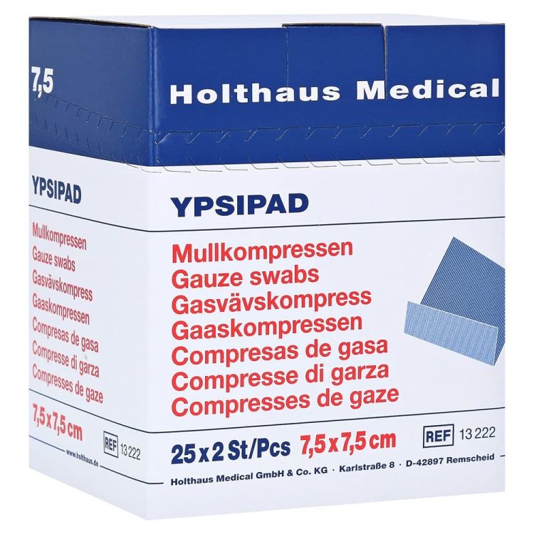 YPSIPAD Mullkompresse 8-fach, 1 x 50 Stück