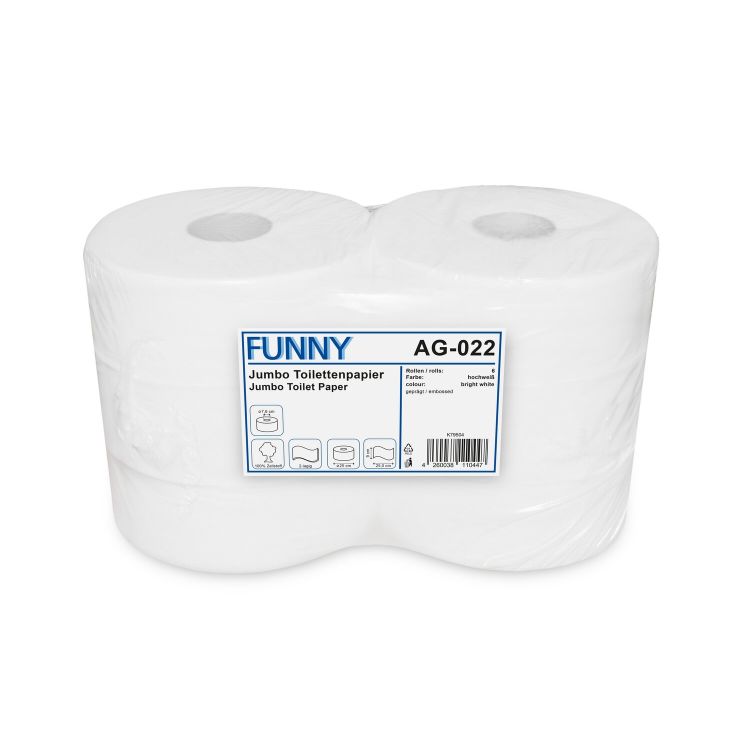 Jumbo-Toilettenpapier, 2-lagig, 25 cm
