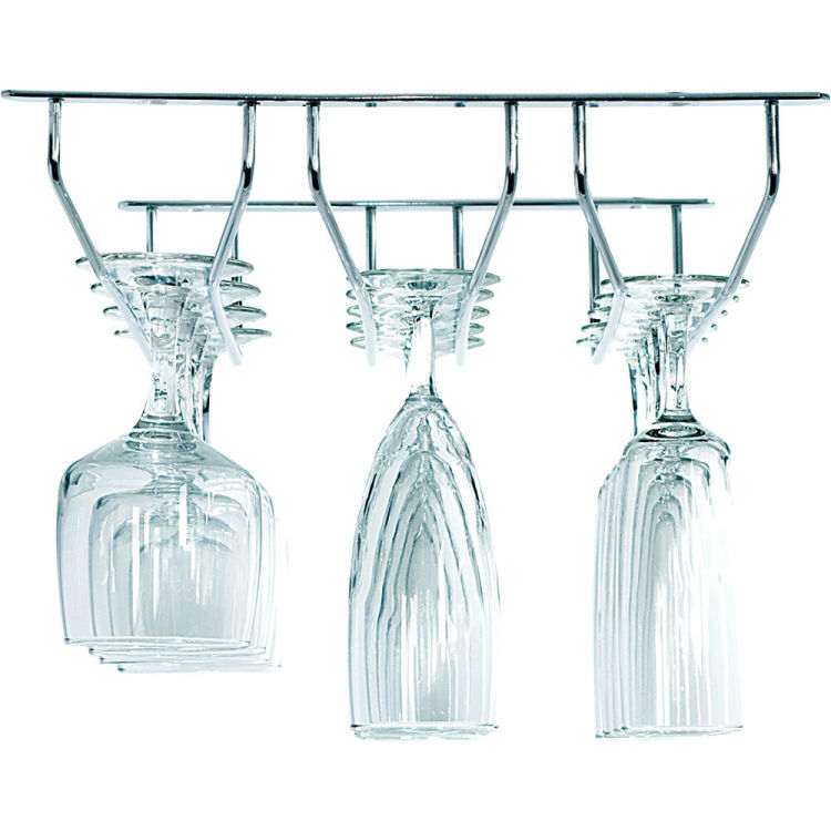 Rail porte-verres 5 rangées