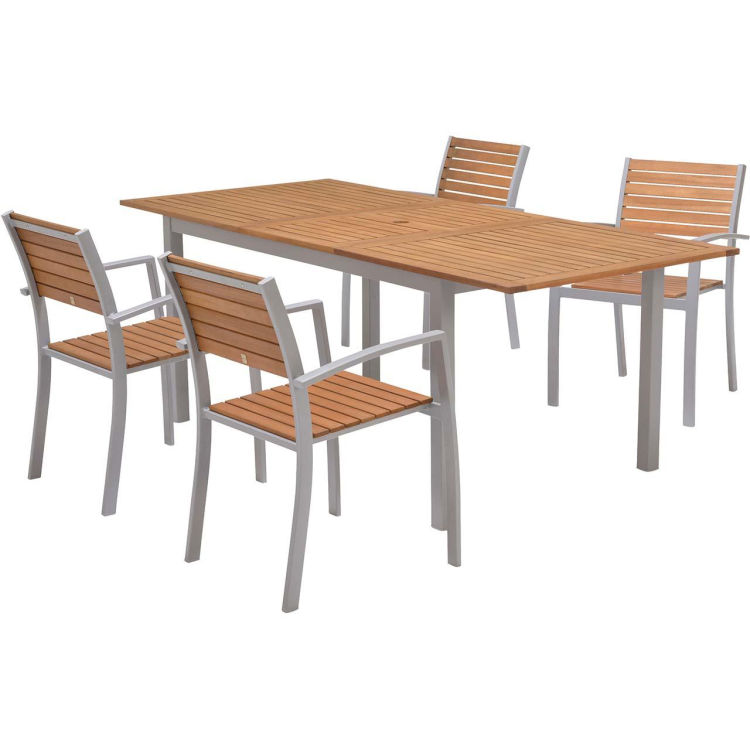 Gartenmöbel-Set 'Barcelona' 4 Stühle, 1 Tisch