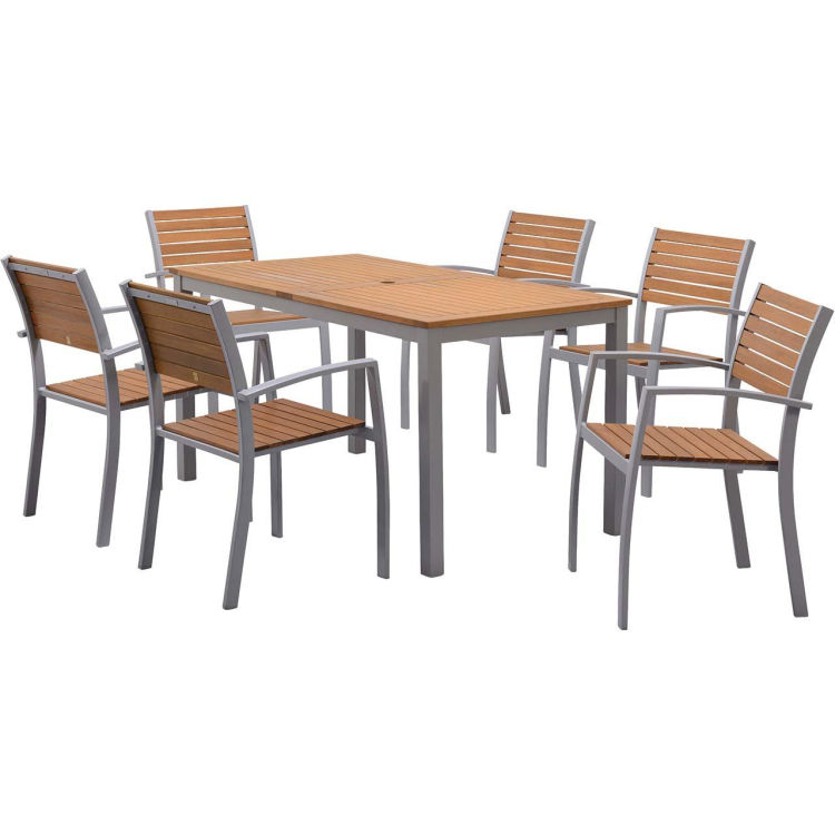 Gartenmöbel-Set 'Barcelona' 6 Stühle, 1 Tisch 