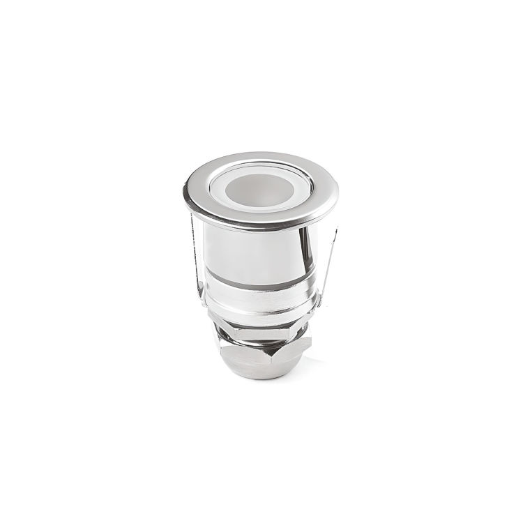 MICROLED Bodeneinbaustrahler Innen- und/ Außenleuchte Edelstahl rund