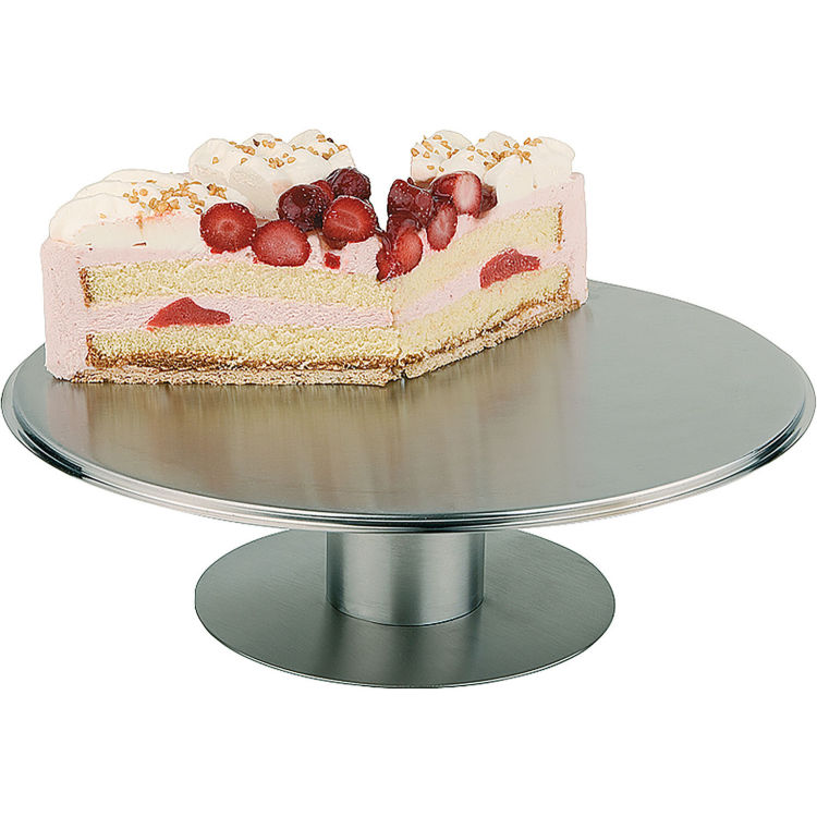 Servierplatte/ Tortenplatte INOX