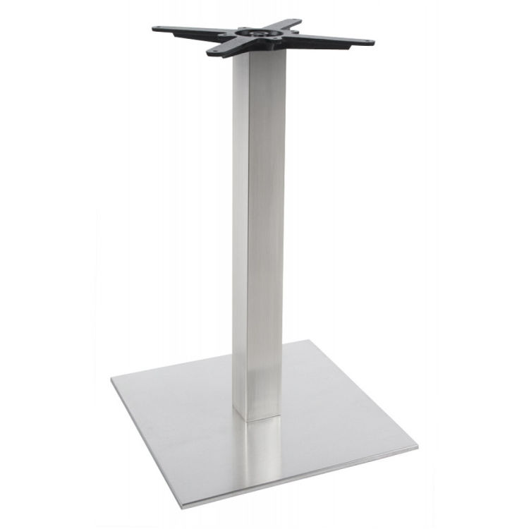 Tischbein KAROaus gebürstetem Stahl