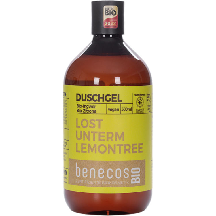 Bio-Duschgel mit Bio-Ingwer und Bio-Zitrone, 500 ml