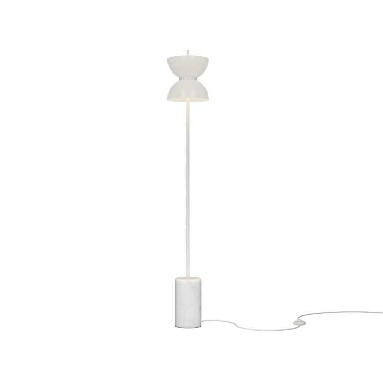Stehleuchte Kyoto Gold und Grau, aus Metall, LED, 1300lm, 3000K