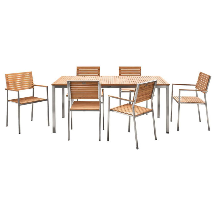 Gartenmöbel-Set 'Luice', 7-teilig, 6 Sessel,1 Tisch, FSC zert.