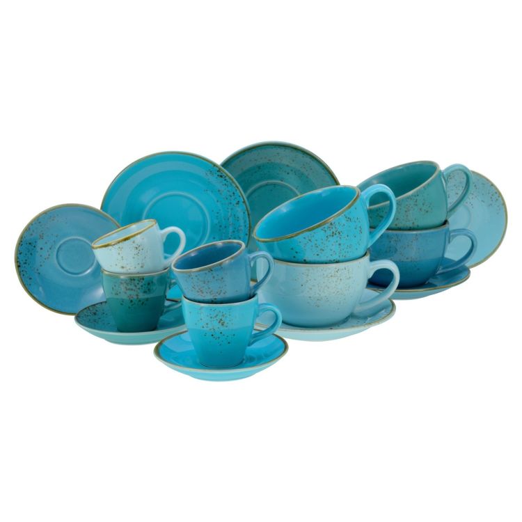 Nature Collection Aqua -  Tassen-Set 16-tlg