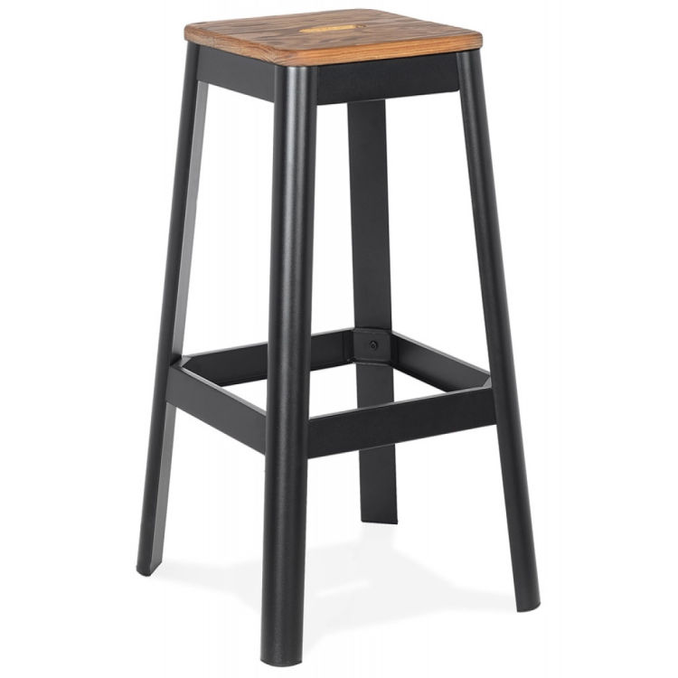 Hochhocker LIDYA aus Holz und Metall