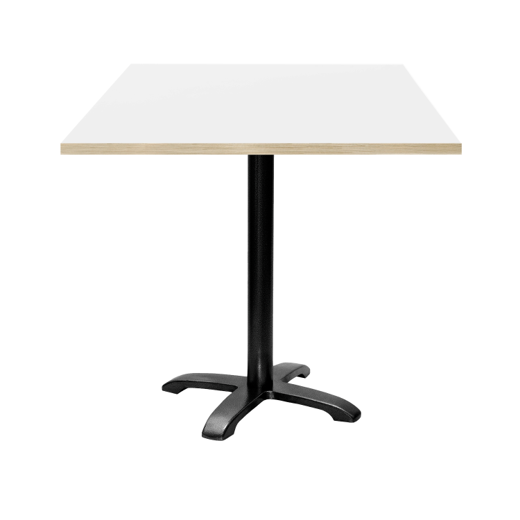 Tisch Bazila quadratisch mit farbigen Kanten