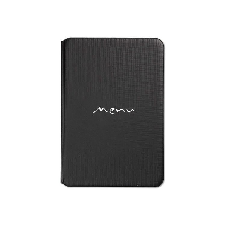 Porta Menu TOSCANA A5 NERO TEX