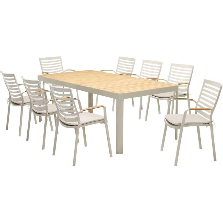 Gartenmöbel-Set 'Portals' 8 Stühle, 1 Tisch