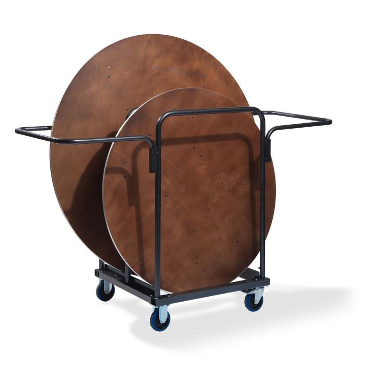 Chariot de transport pour 8 tables de banquet rondes, 80x75x124cm (BxTxH), T90500