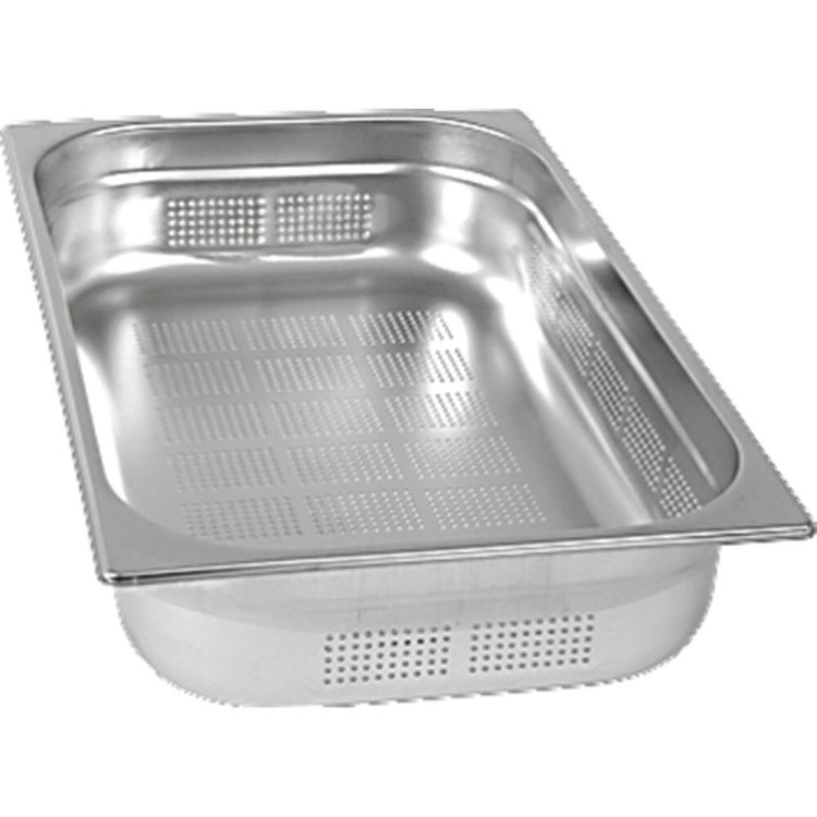 Bac GN perforé en inox, série STANDARD