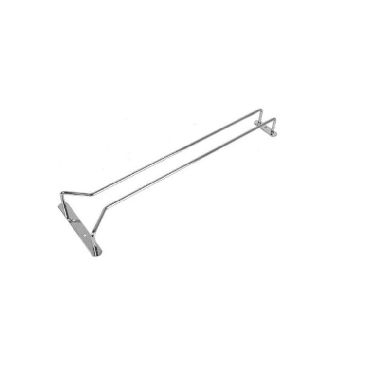 Rail à verres, à une rangée, L. 400 mm