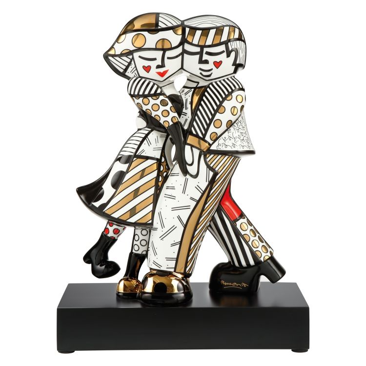 Figur Romero Britto Golden Cheek to Cheek