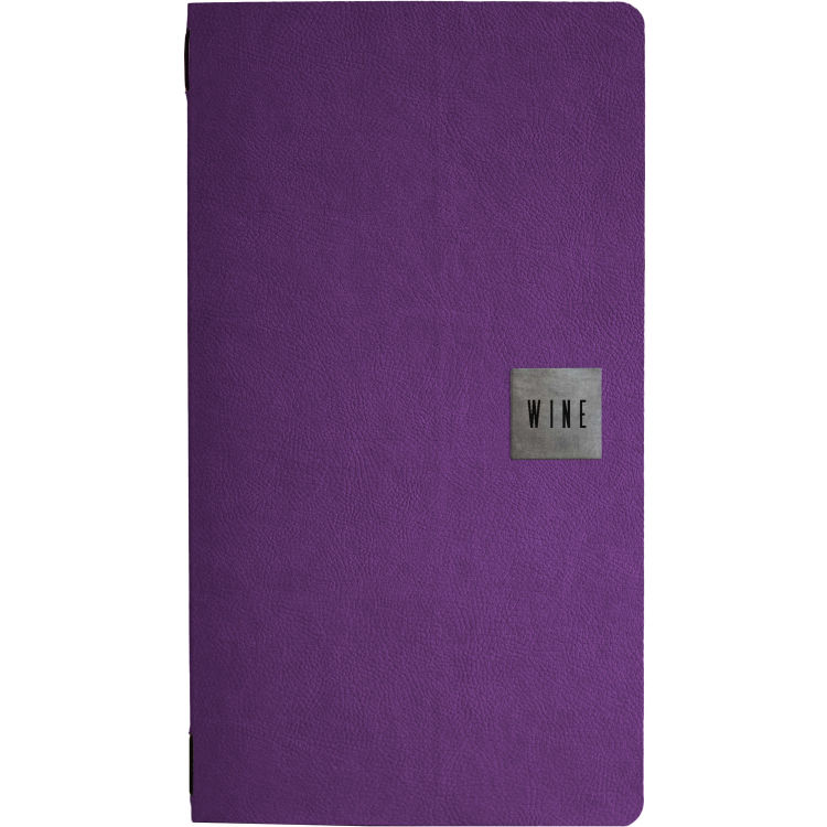 Stil casa, Set 12 Menükartenhalter Größe 2/2, Polyurethan, drei innere Plastikumschläge, elastischer Umschlaghalter