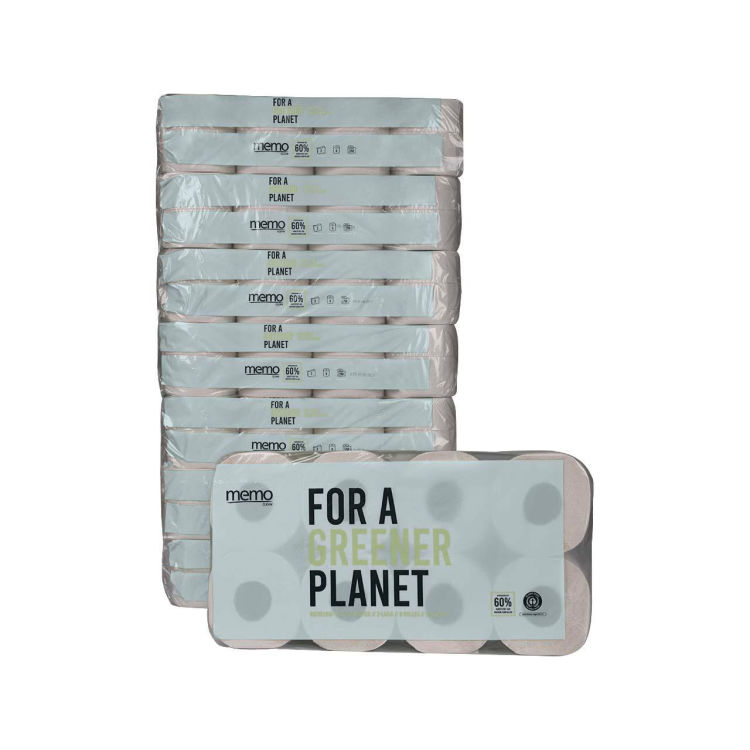 memo Toilettenpapier 3-lagig (150 Blatt), 7 x 8 Rollen