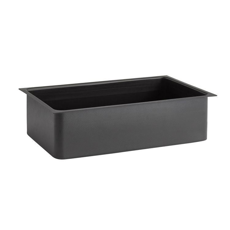 GN 1/1 Einsatz -VALO- 51,5 x 31 cm, H: 14 cm Polystyrol, schwarz passend zu Artikel 14002