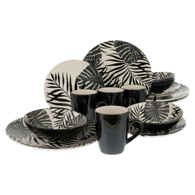 Verde tropicale - Set stoviglie da 16 pezzi