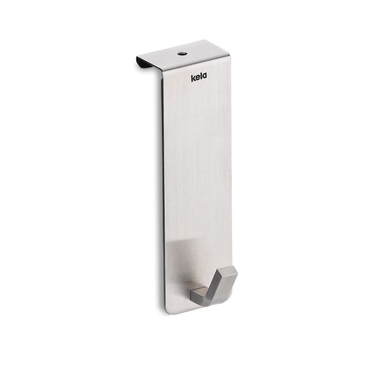 Patère de porte Colgar en inox brossé