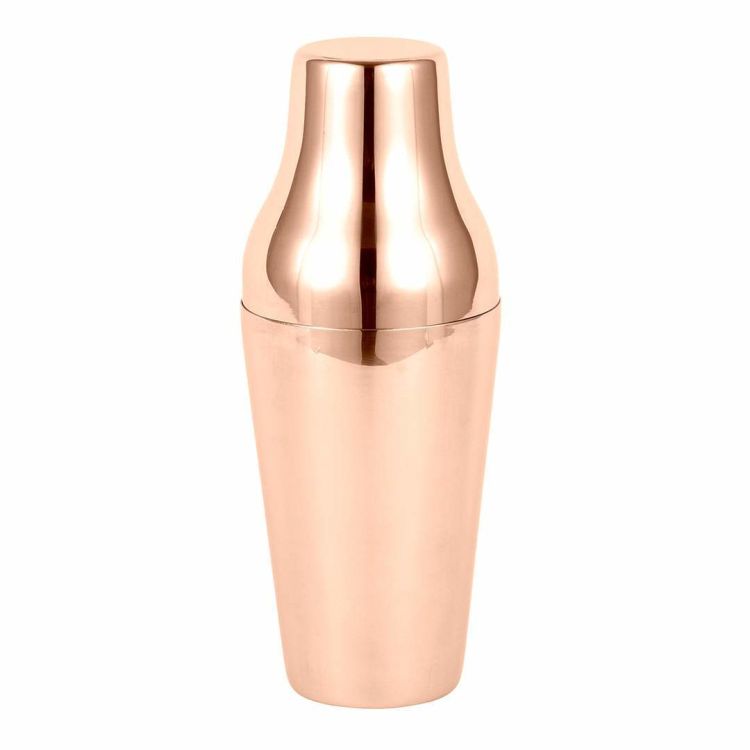 Shaker parisien, acier inoxydable, couleur cuivre 0,650 litre