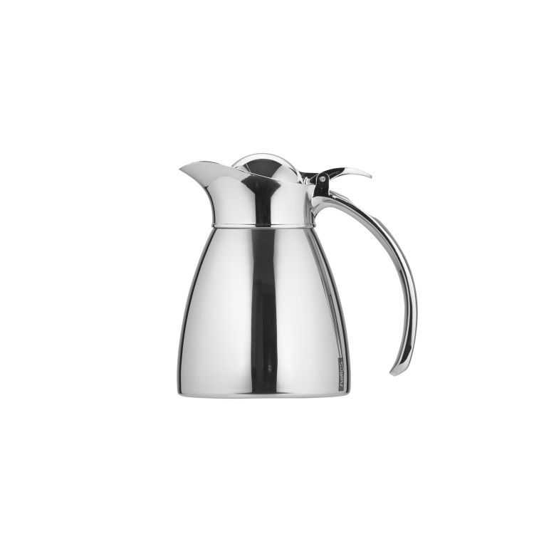 Caraffa sottovuoto brillante in acciaio inox da 0,6 litri